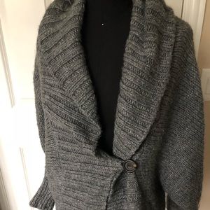 ABERCROMBIE & FITCH Chunky Gray Knitted Sweater